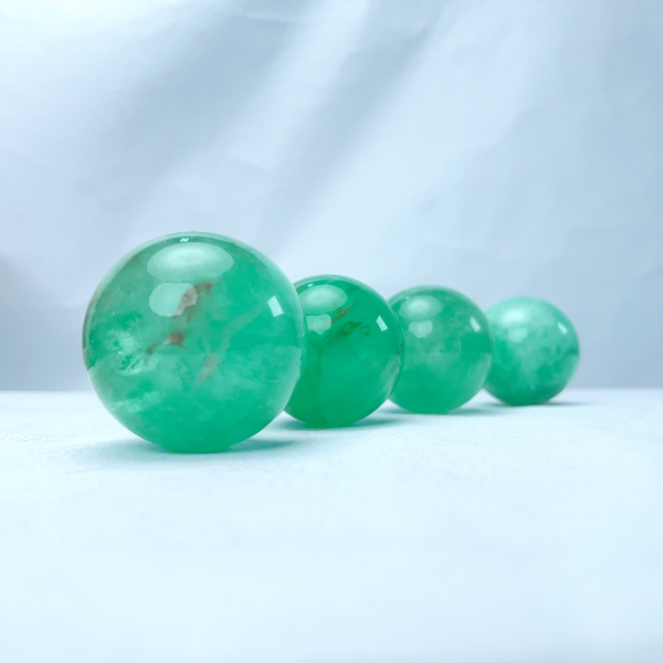 Natural Spiritual Crystal - Green fluorite Sphere