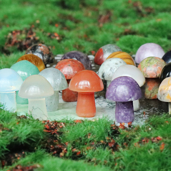 Natural Spiritual Crystal Small Mushroom