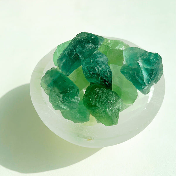 Natural Spiritual Crystal Chunks - Green Flourite