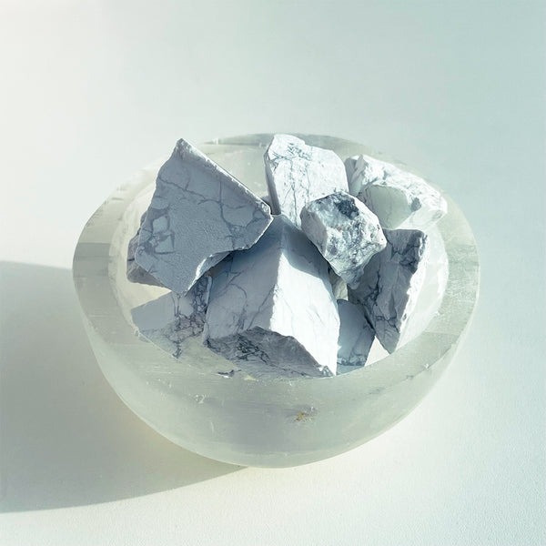 Natural Spiritual Crystal Chunks - Howlite
