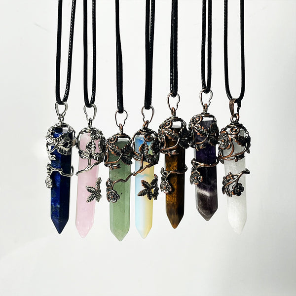 Natural Spiritual Crystal Necklace Pendant - classic style