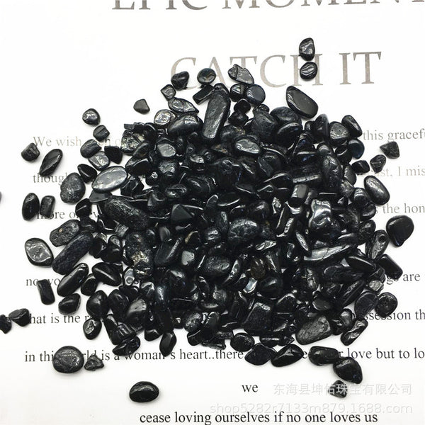 Crystal Stones Tumbled Chips Crushed Stone - Obsidian