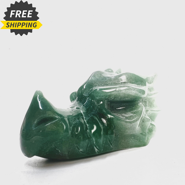 Natural Crystal Collectibles  Green Aventurine Dragon Head CHGADH1
