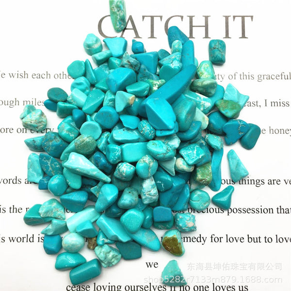 Crystal Stones Tumbled Chips Crushed Stone - Turquoise