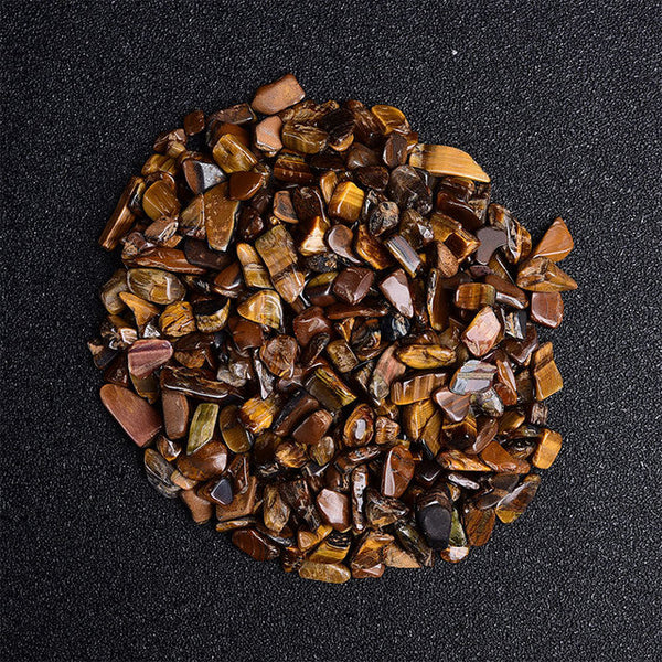 Crystal Stones Tumbled Chips Crushed Stone - tiger's eye