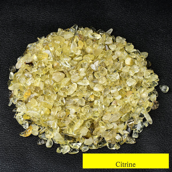 Crystal Stones Tumbled Chips Crushed Stone - Citrine